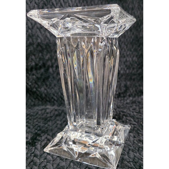 PartyLite Quad Prism Pedestal Candle Holder with Tealight Insert – Early 2000s - Picture 7 of 14